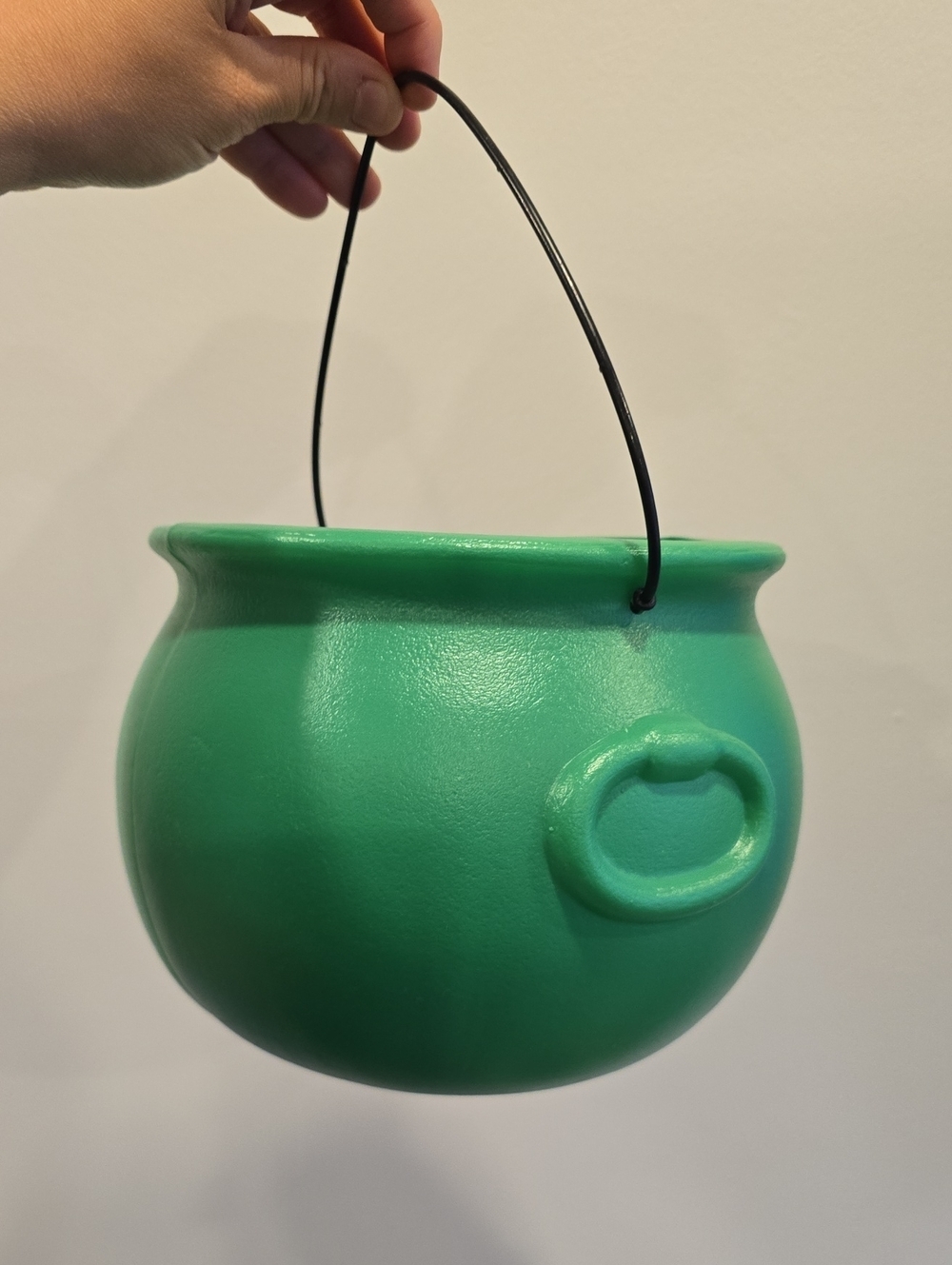Vintage Halloween Blow Mold Witch Cauldron